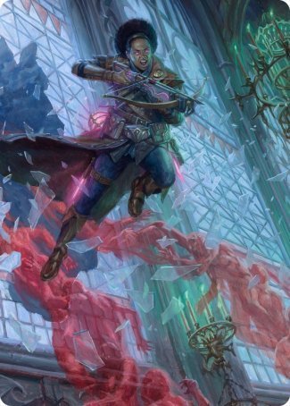Kaya, Geist Hunter Art Card [Innistrad: Crimson Vow Art Series] MTG Single Magic: The Gathering | Red Claw Gaming