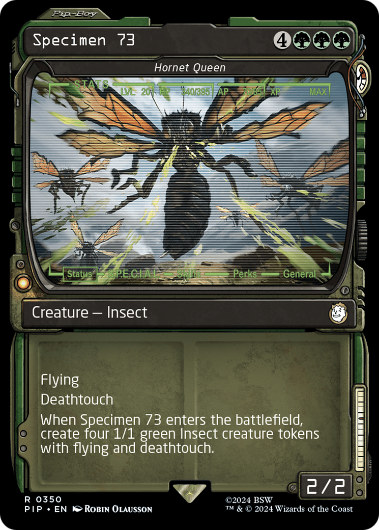 Specimen 73 - Hornet Queen (Showcase) [Fallout] MTG Single Magic: The Gathering | Red Claw Gaming
