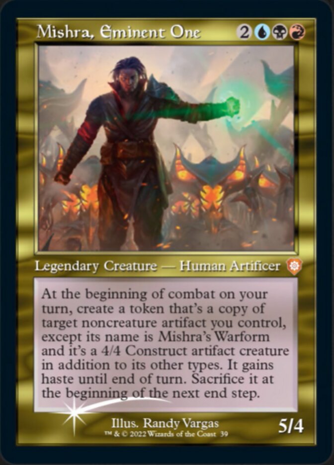 Mishra, Eminent One (039) (Retro) (Display Commander) [The Brothers' War Commander] MTG Single Magic: The Gathering | Red Claw Gaming
