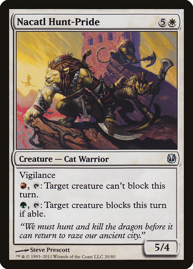Nacatl Hunt-Pride [Duel Decks: Ajani vs. Nicol Bolas] MTG Single Magic: The Gathering | Red Claw Gaming