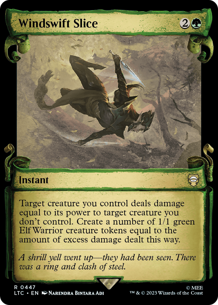 Windswift Slice [The Lord of the Rings: Tales of Middle-Earth Commander Showcase Scrolls] MTG Single Magic: The Gathering | Red Claw Gaming