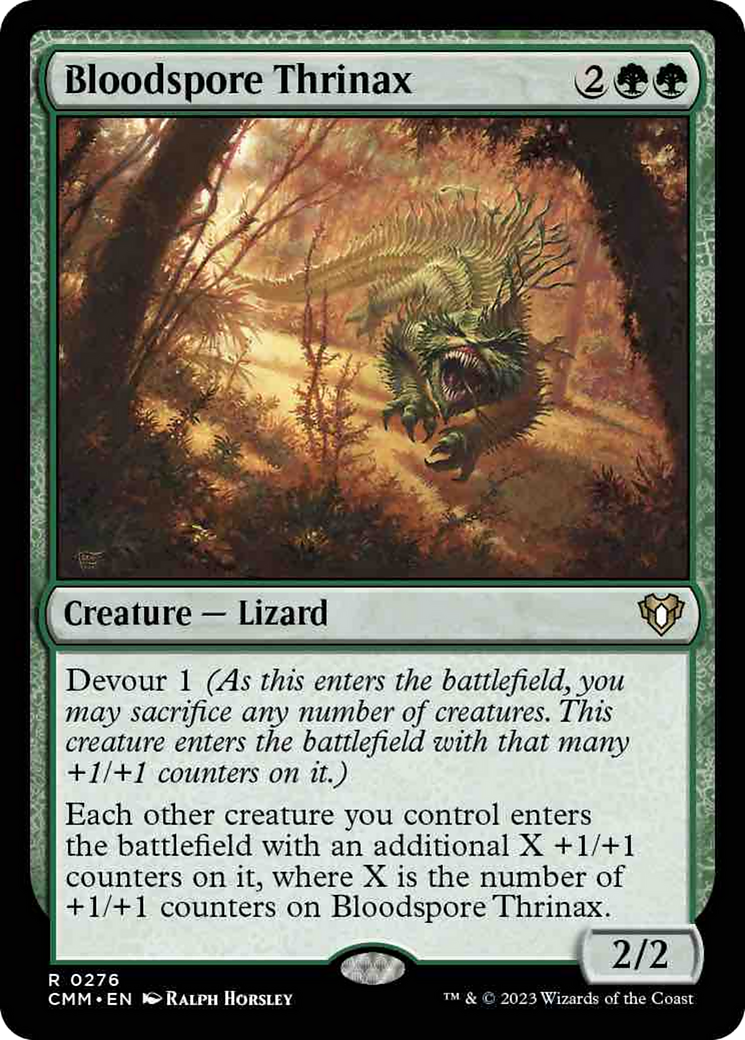 Bloodspore Thrinax [Commander Masters] MTG Single Magic: The Gathering    | Red Claw Gaming