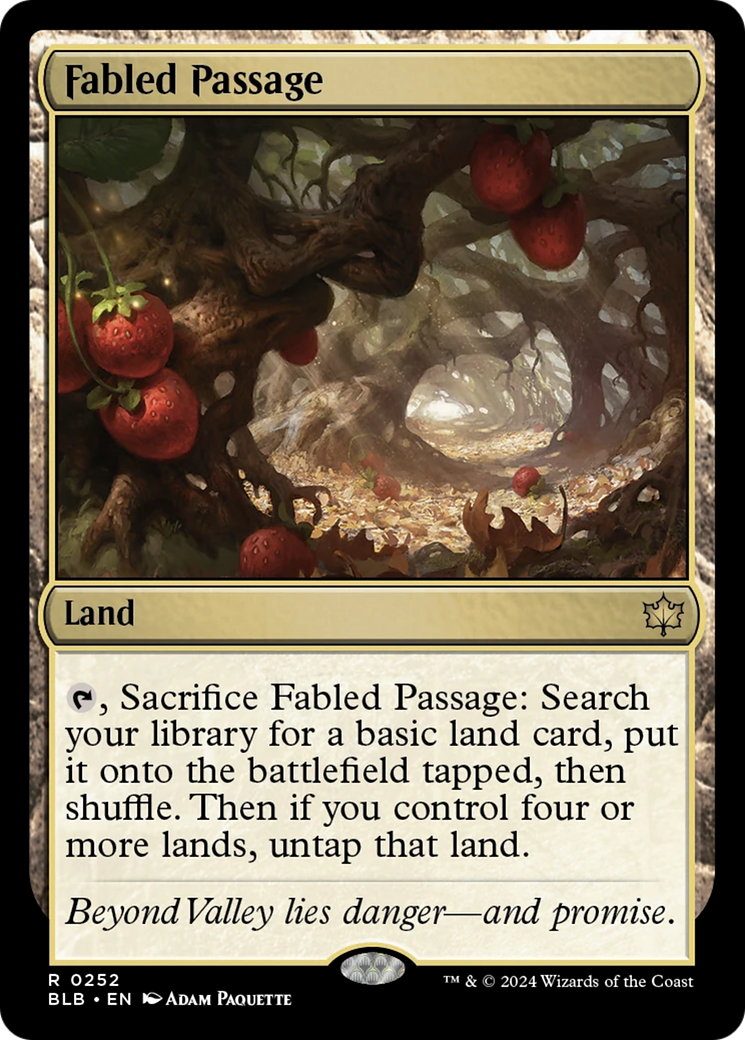 Fabled Passage [Bloomburrow] MTG Single Magic: The Gathering | Red Claw Gaming