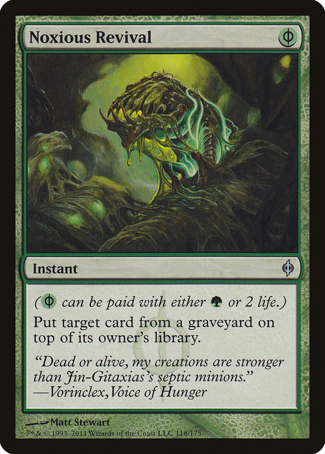 Noxious Revival [New Phyrexia] MTG Single Magic: The Gathering | Red Claw Gaming