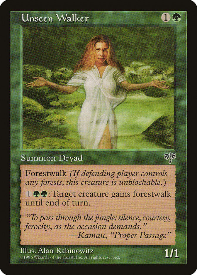 Unseen Walker [Mirage] MTG Single Magic: The Gathering | Red Claw Gaming
