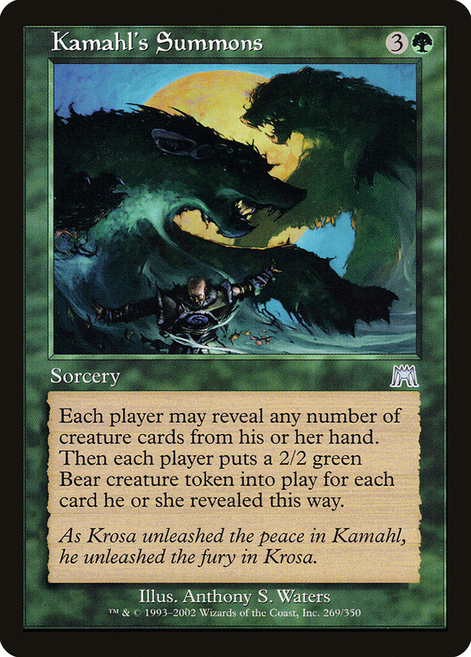 Kamahl's Summons [Onslaught] MTG Single Magic: The Gathering | Red Claw Gaming