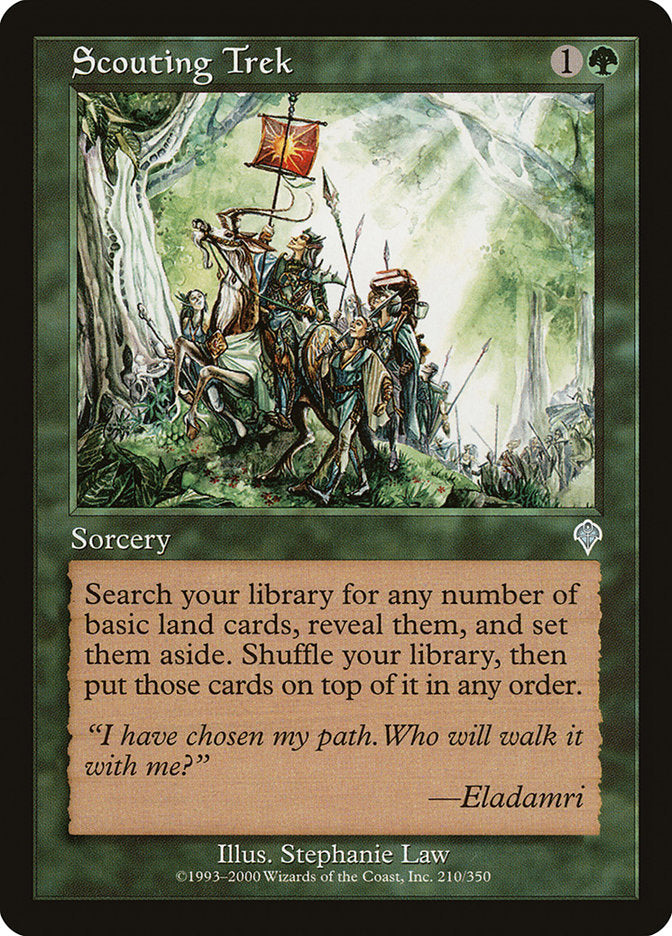Scouting Trek [Invasion] MTG Single Magic: The Gathering | Red Claw Gaming