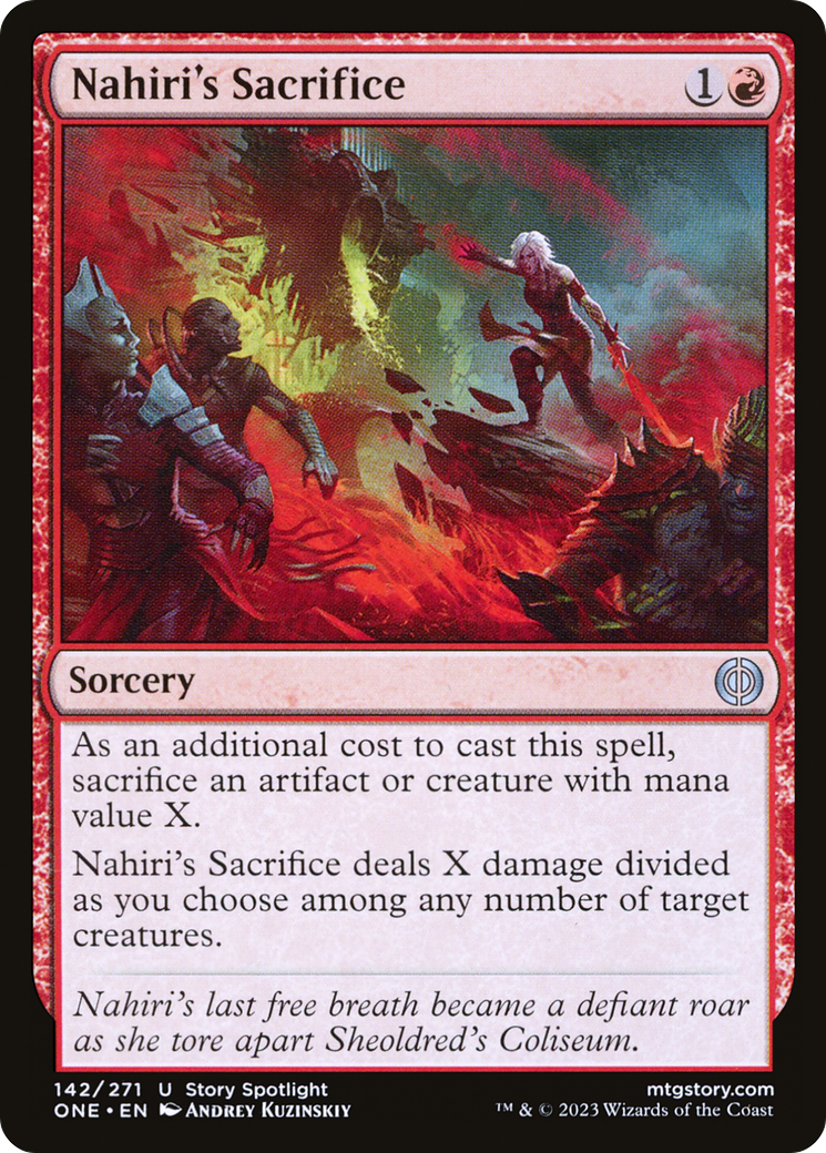 Nahiri's Sacrifice [Phyrexia: All Will Be One] MTG Single Magic: The Gathering | Red Claw Gaming
