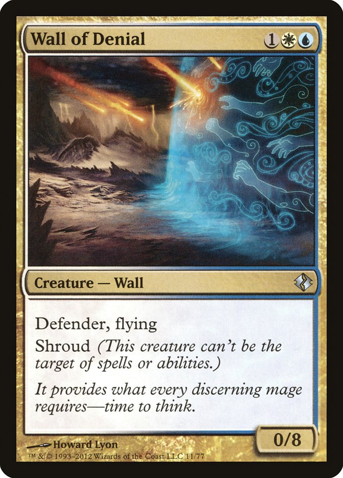 Wall of Denial [Duel Decks: Venser vs. Koth] MTG Single Magic: The Gathering | Red Claw Gaming
