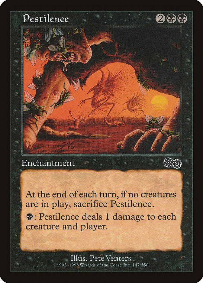 Pestilence [Urza's Saga] MTG Single Magic: The Gathering | Red Claw Gaming