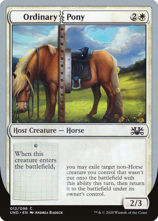 Ordinary Pony [Unsanctioned] MTG Single Magic: The Gathering | Red Claw Gaming