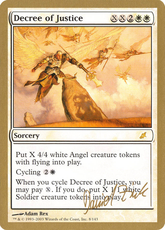 Decree of Justice (Daniel Zink) [World Championship Decks 2003] MTG Single Magic: The Gathering    | Red Claw Gaming