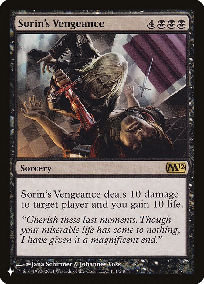 Sorin's Vengeance [The List] MTG Single Magic: The Gathering | Red Claw Gaming