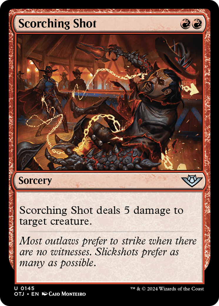 Scorching Shot [Outlaws of Thunder Junction] MTG Single Magic: The Gathering    | Red Claw Gaming