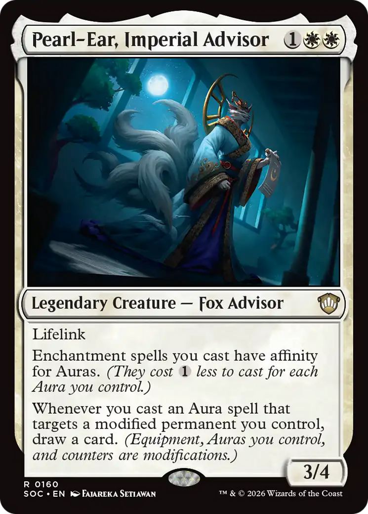 Pearl-Ear, Imperial Advisor [Secrets of Strixhaven Commander] MTG Single Magic: The Gathering | Red Claw Gaming