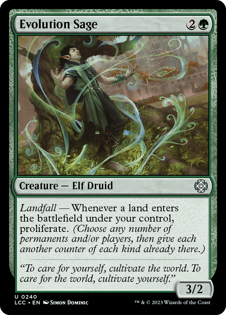 Evolution Sage [The Lost Caverns of Ixalan Commander] MTG Single Magic: The Gathering | Red Claw Gaming