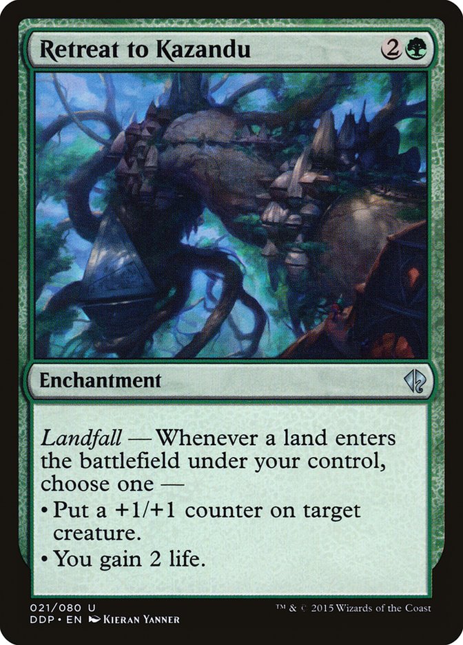Retreat to Kazandu [Duel Decks: Zendikar vs. Eldrazi] MTG Single Magic: The Gathering | Red Claw Gaming