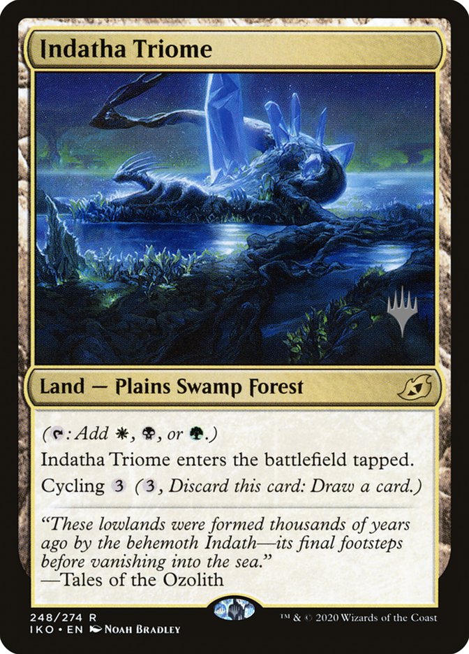 Indatha Triome (Promo Pack) [Ikoria: Lair of Behemoths Promos] MTG Single Magic: The Gathering | Red Claw Gaming