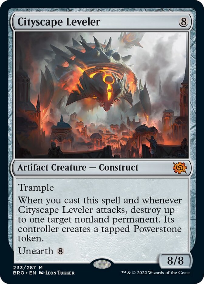 Cityscape Leveler [The Brothers' War] MTG Single Magic: The Gathering | Red Claw Gaming