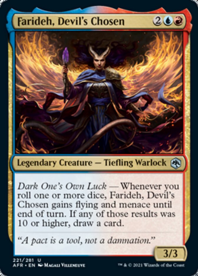 Farideh, Devil's Chosen [Dungeons & Dragons: Adventures in the Forgotten Realms] MTG Single Magic: The Gathering | Red Claw Gaming