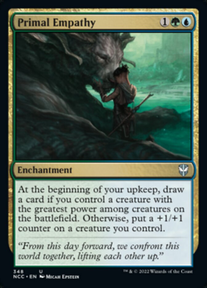 Primal Empathy [Streets of New Capenna Commander] MTG Single Magic: The Gathering | Red Claw Gaming