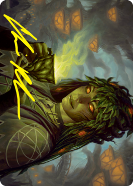 Dina, Soul Steeper Art Card (Gold-Stamped Signature) [Strixhaven: School of Mages Art Series] MTG Single Magic: The Gathering | Red Claw Gaming