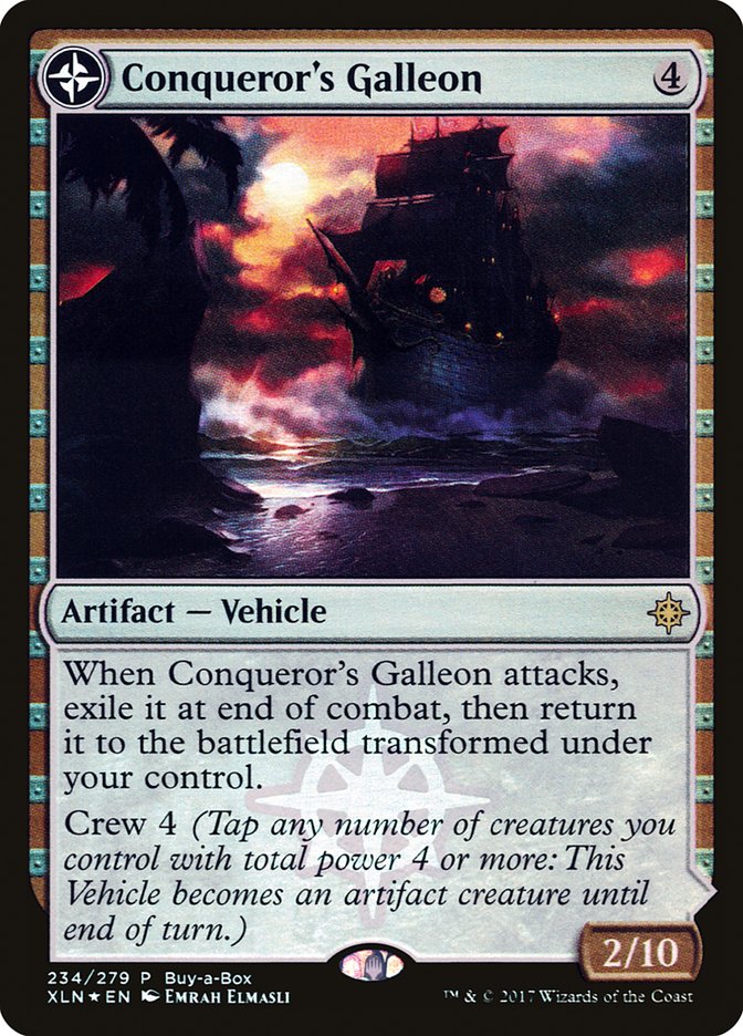 Conqueror's Galleon // Conqueror's Foothold (Buy-A-Box) [Ixalan Treasure Chest] MTG Single Magic: The Gathering | Red Claw Gaming