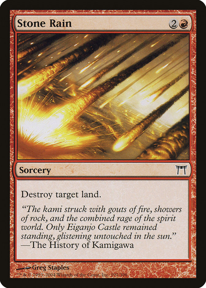Stone Rain [Champions of Kamigawa] MTG Single Magic: The Gathering | Red Claw Gaming