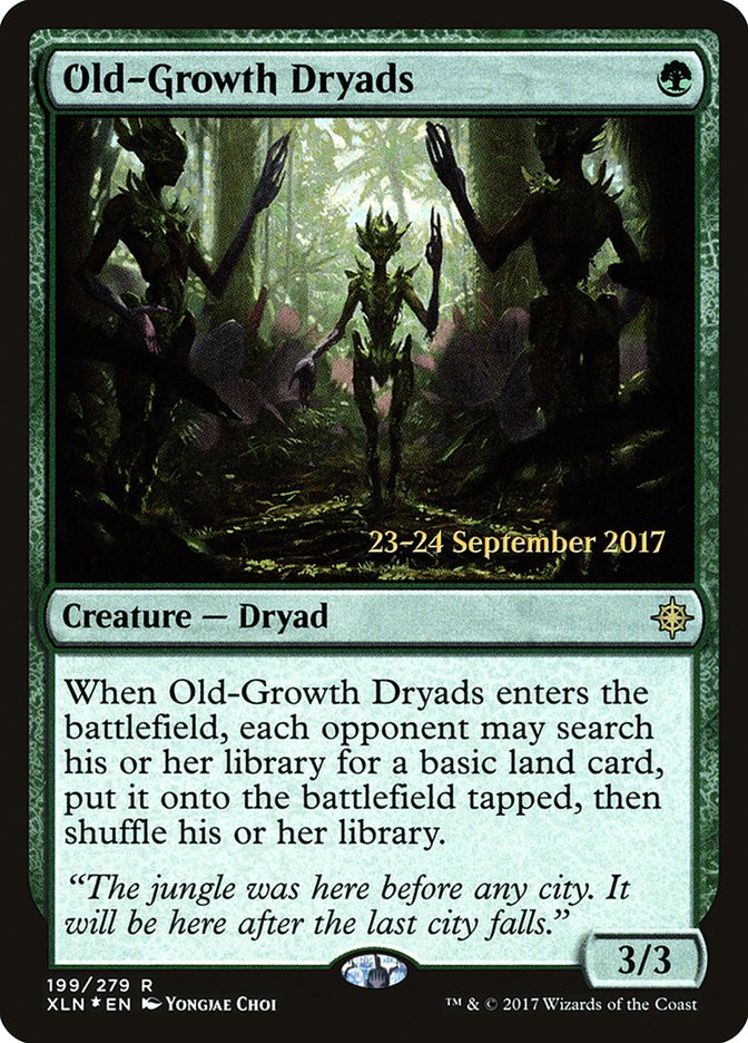 Old-Growth Dryads [Ixalan Prerelease Promos] MTG Single Magic: The Gathering | Red Claw Gaming