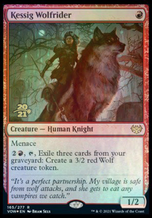 Kessig Wolfrider [Innistrad: Crimson Vow Prerelease Promos] MTG Single Magic: The Gathering | Red Claw Gaming
