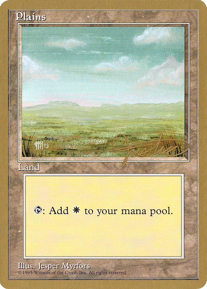 Plains (mj364) (Mark Justice) [Pro Tour Collector Set] MTG Single Magic: The Gathering | Red Claw Gaming