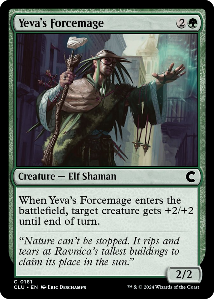 Yeva's Forcemage [Ravnica: Clue Edition] MTG Single Magic: The Gathering | Red Claw Gaming