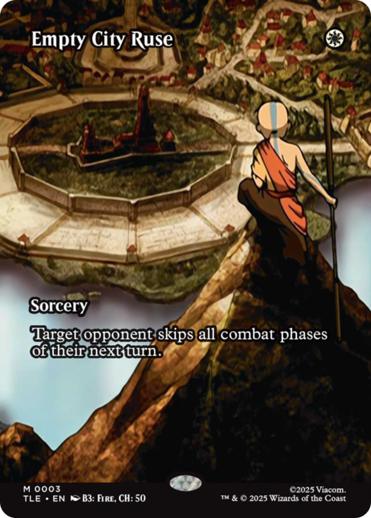 Empty City Ruse (Borderless) [Avatar: The Last Airbender: Eternal-Legal] MTG Single Magic: The Gathering | Red Claw Gaming