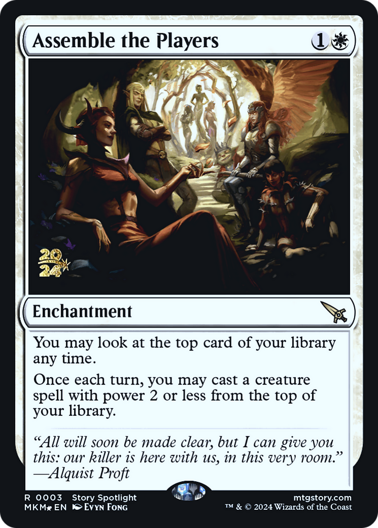 Assemble the Players [Murders at Karlov Manor Prerelease Promos] MTG Single Magic: The Gathering | Red Claw Gaming
