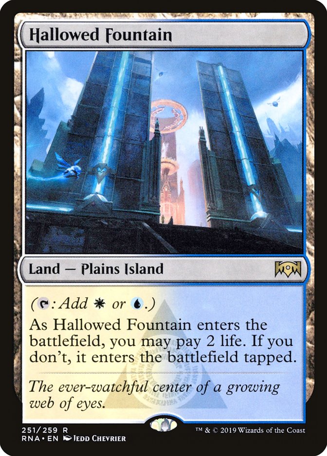 Hallowed Fountain [Ravnica Allegiance] MTG Single Magic: The Gathering | Red Claw Gaming
