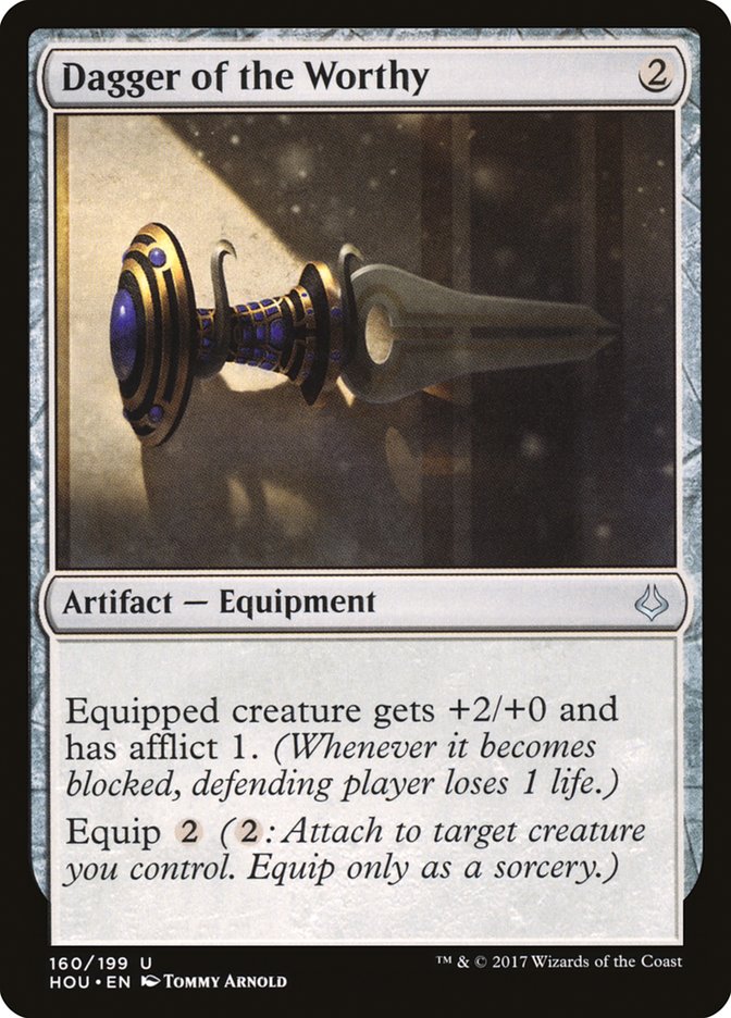 Dagger of the Worthy [Hour of Devastation] MTG Single Magic: The Gathering | Red Claw Gaming