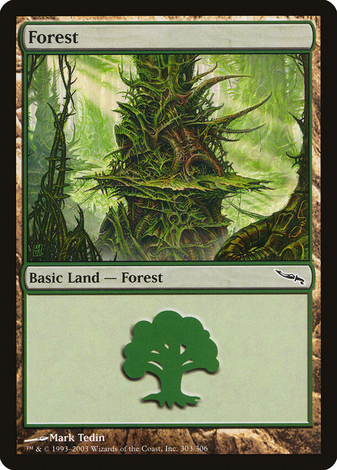 Forest (303) [Mirrodin] MTG Single Magic: The Gathering | Red Claw Gaming