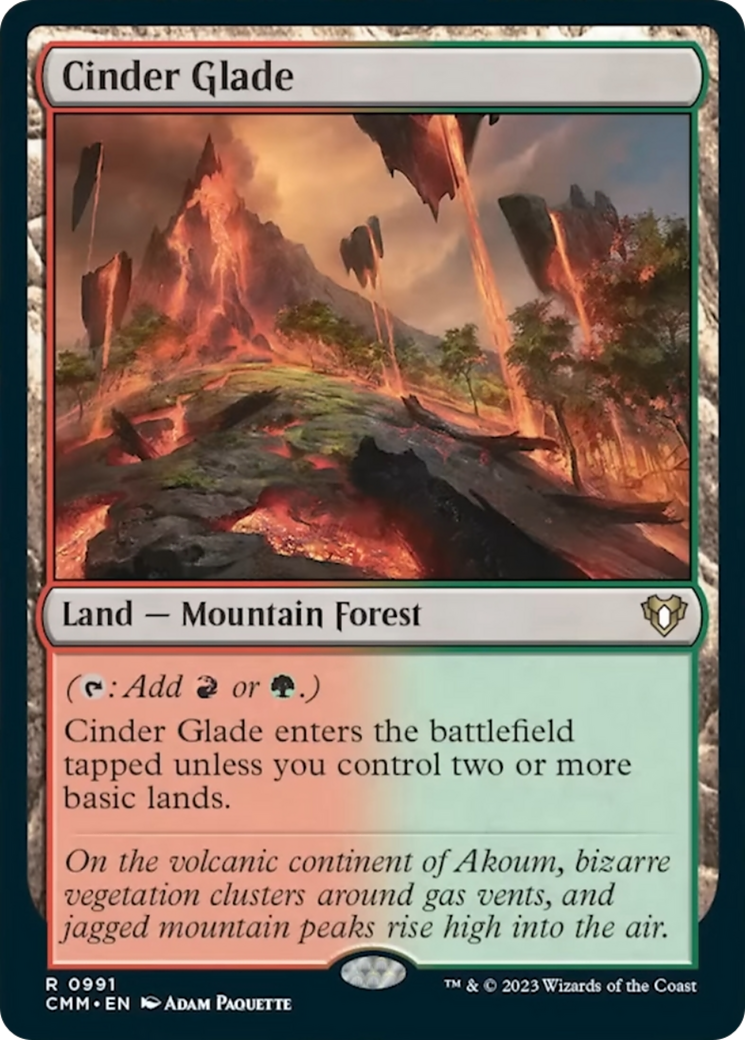 Cinder Glade [Commander Masters] MTG Single Magic: The Gathering | Red Claw Gaming