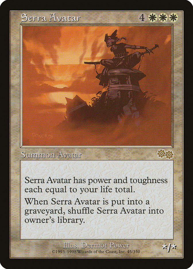 Serra Avatar [Urza's Saga] MTG Single Magic: The Gathering | Red Claw Gaming