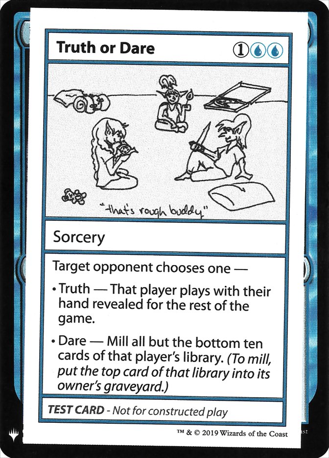 Truth or Dare [Mystery Booster Playtest Cards] MTG Single Magic: The Gathering | Red Claw Gaming