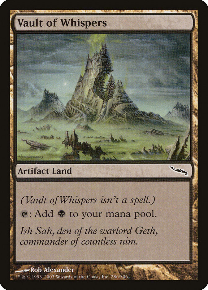 Vault of Whispers [Mirrodin] MTG Single Magic: The Gathering | Red Claw Gaming