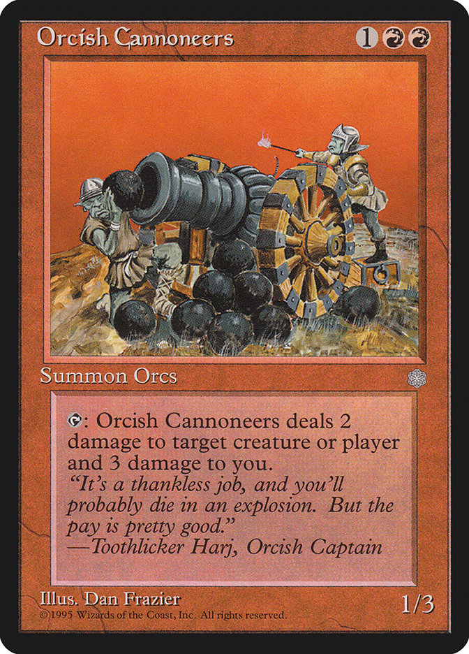 Orcish Cannoneers [Ice Age] MTG Single Magic: The Gathering | Red Claw Gaming