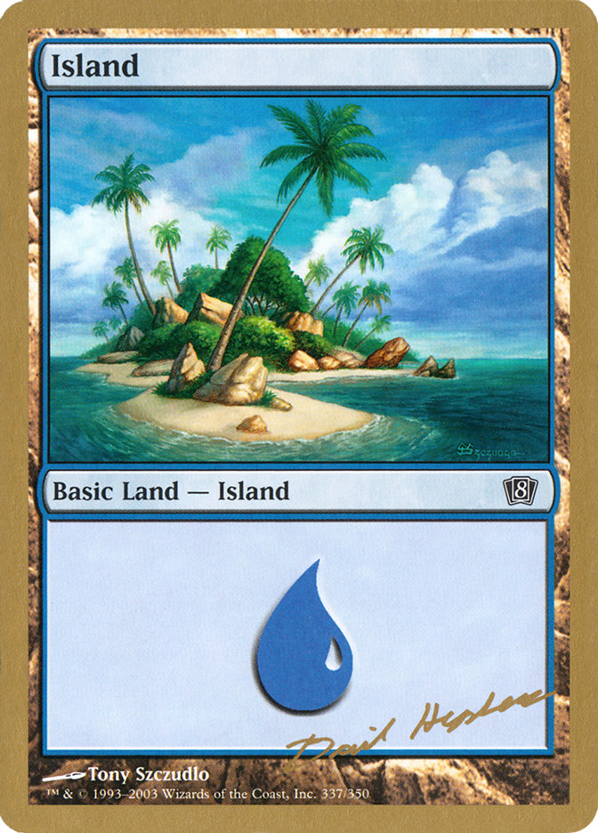Island (dh337) (Dave Humpherys) [World Championship Decks 2003] MTG Single Magic: The Gathering    | Red Claw Gaming