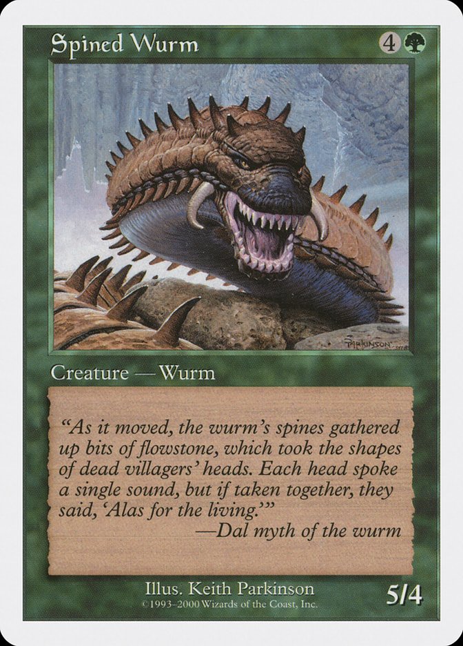 Spined Wurm [Media Promos] MTG Single Magic: The Gathering | Red Claw Gaming