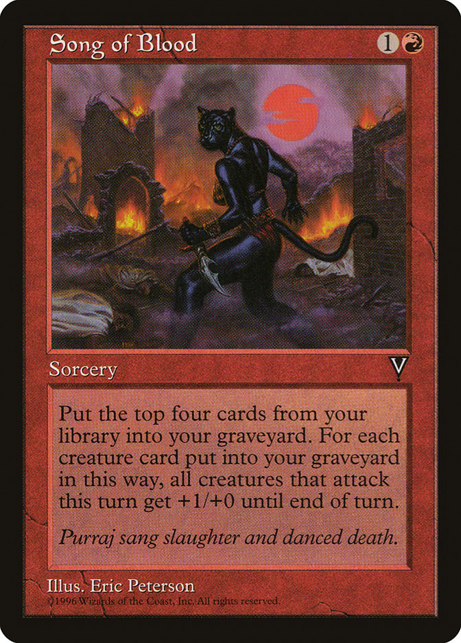 Song of Blood [Visions] MTG Single Magic: The Gathering | Red Claw Gaming