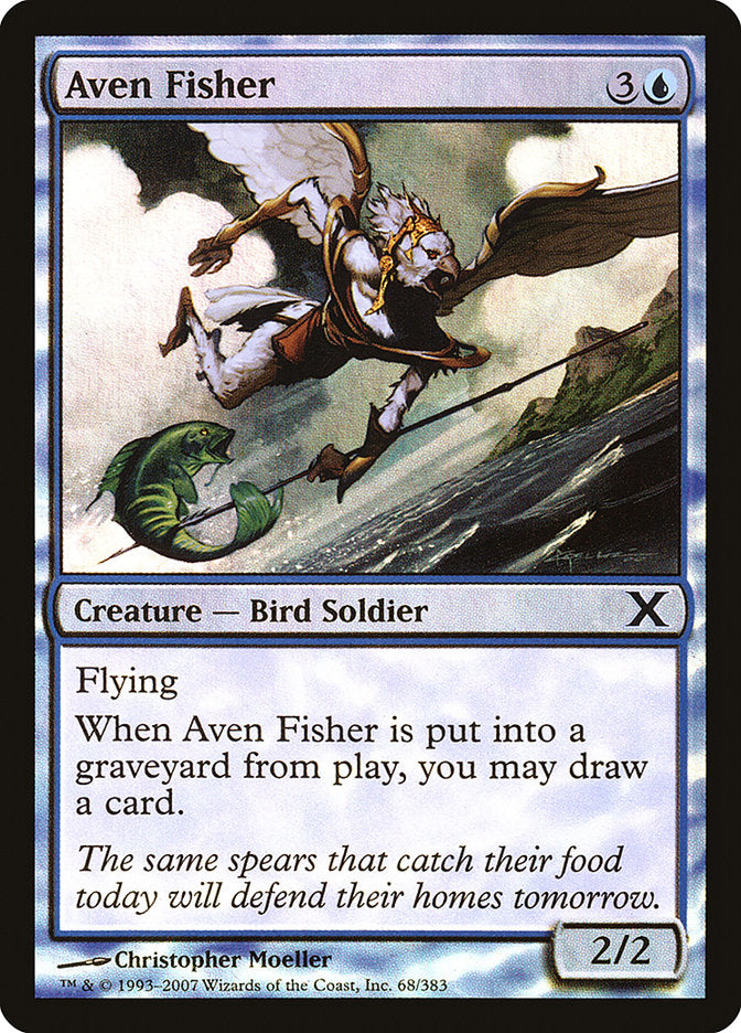 Aven Fisher (Premium Foil) [Tenth Edition] MTG Single Magic: The Gathering | Red Claw Gaming