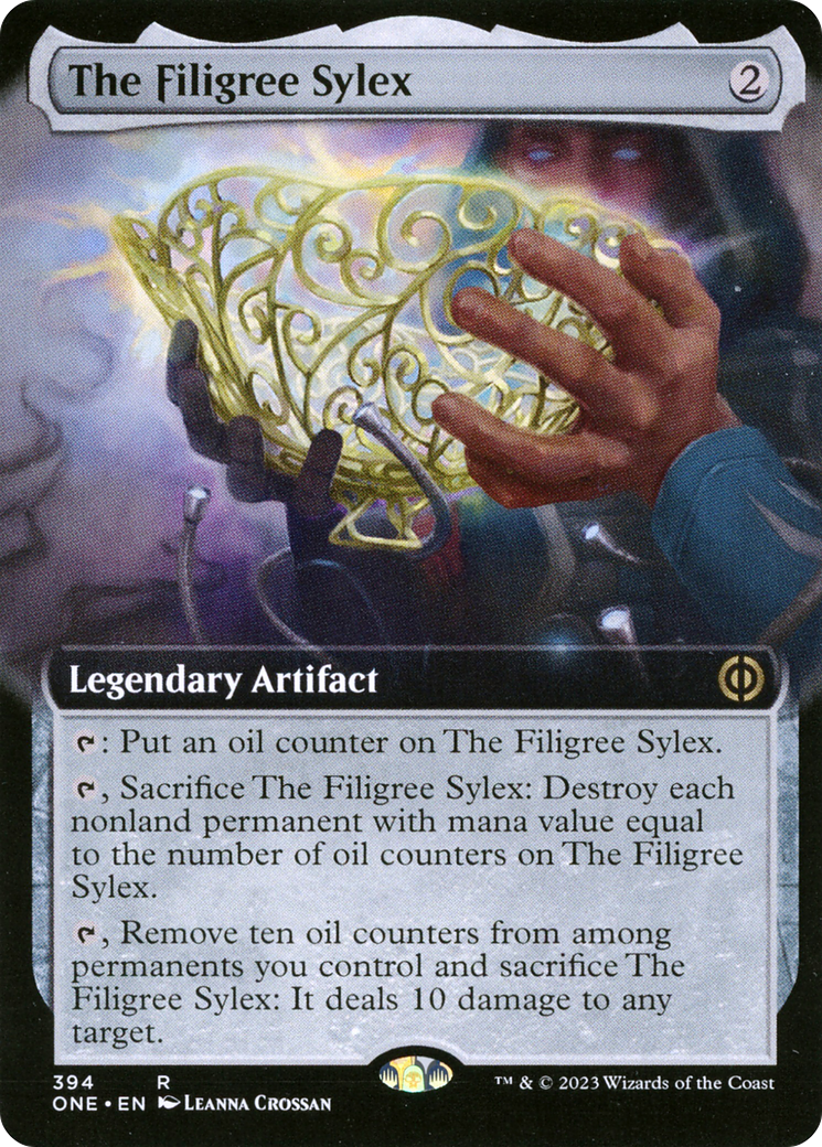 The Filigree Sylex (Extended Art) [Phyrexia: All Will Be One] MTG Single Magic: The Gathering | Red Claw Gaming