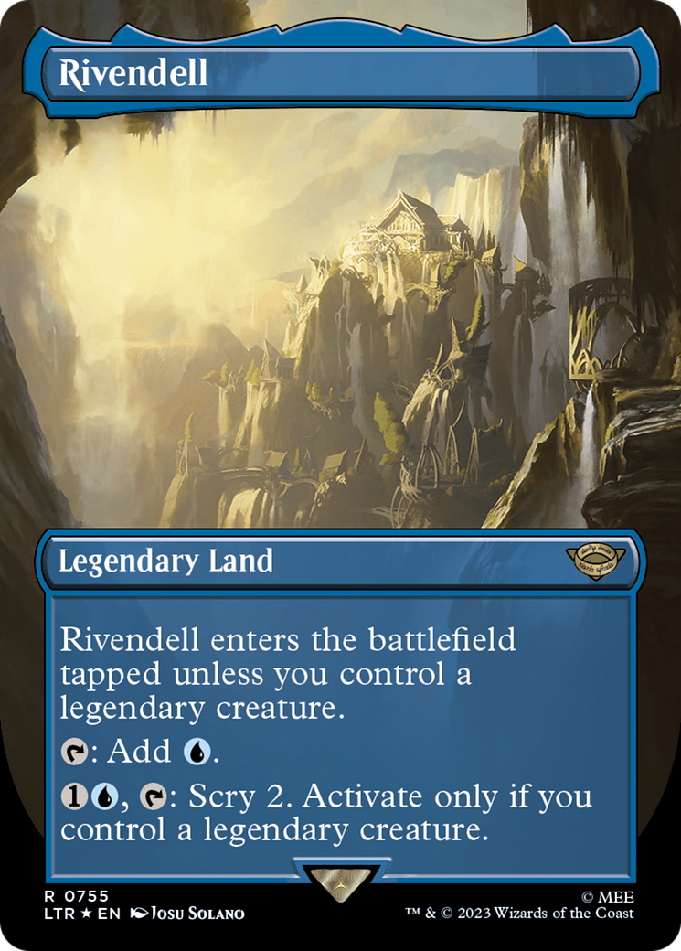 Rivendell (Borderless) (Surge Foil) [The Lord of the Rings: Tales of Middle-Earth] MTG Single Magic: The Gathering | Red Claw Gaming
