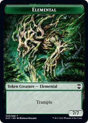 Elemental // Elf Warrior Double-Sided Token [Kaldheim Commander Tokens] MTG Single Magic: The Gathering | Red Claw Gaming