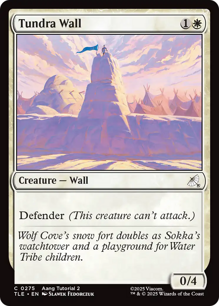 Tundra Wall (0275) [Avatar: The Last Airbender: Eternal-Legal] MTG Single Magic: The Gathering | Red Claw Gaming